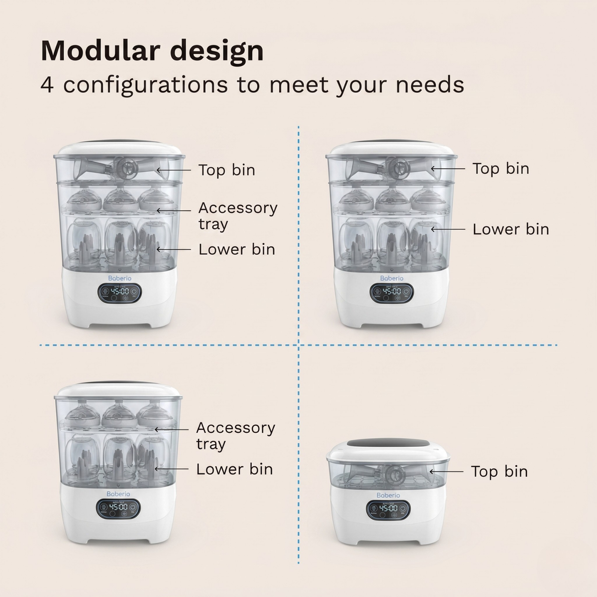 Baberio SteriNest Bottle Sterilizer & Dryer