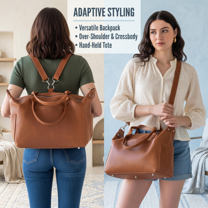 Baberio EverCarry Leather Diaper Backpack