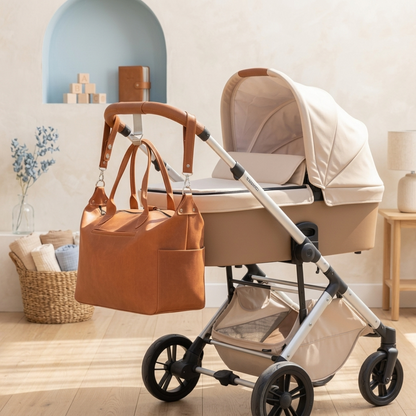 Baberio EverCarry Leather Diaper Backpack