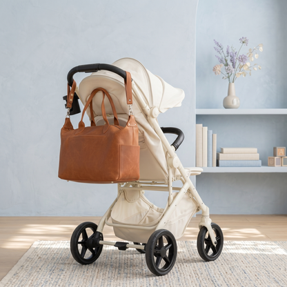 Baberio EverCarry Leather Diaper Backpack