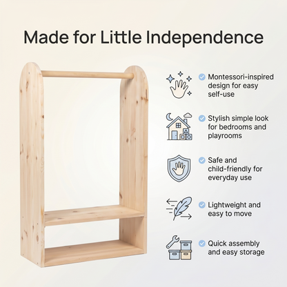 Baberio LittleCloset Montessori Dress-Up Rack