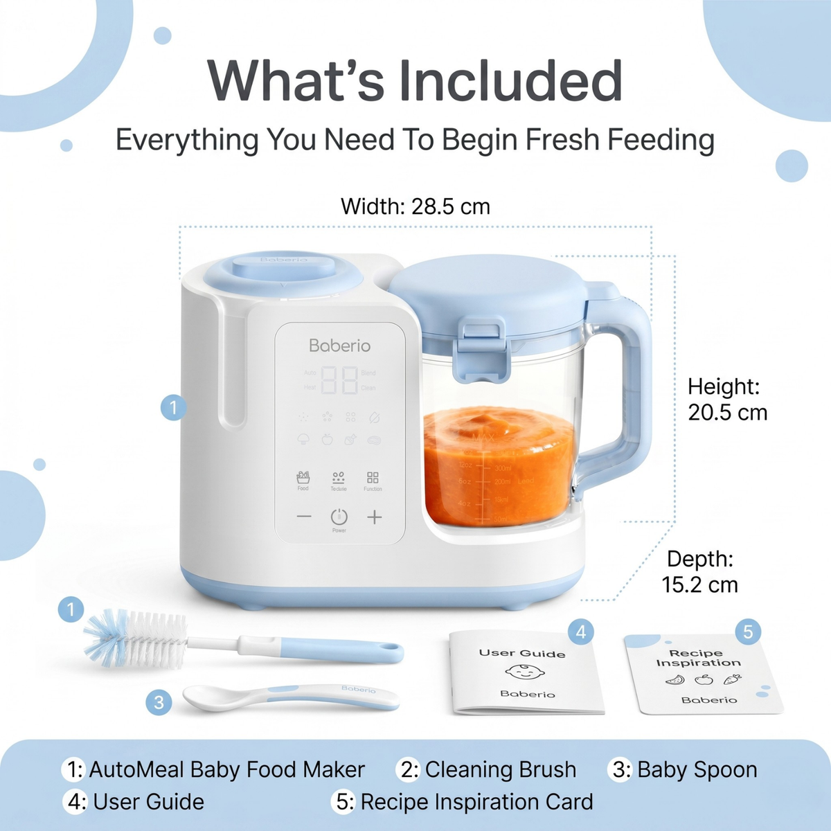 Baberio PureBlend Auto Baby Food Maker