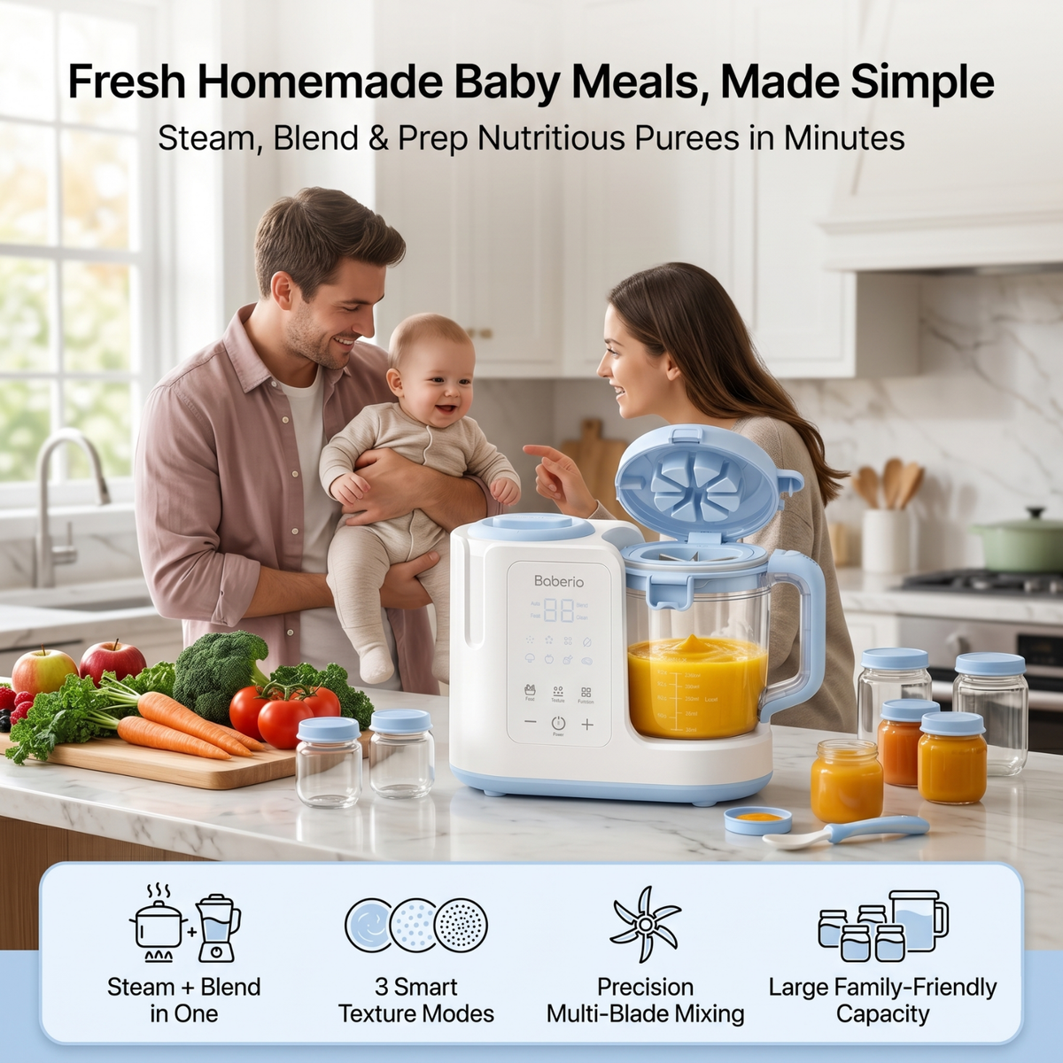 Baberio PureBlend Auto Baby Food Maker