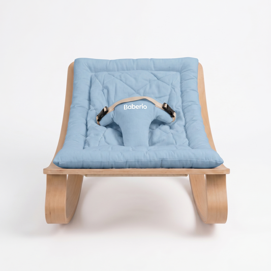 Baberio RockNest Minimalist Wooden Baby Rocker