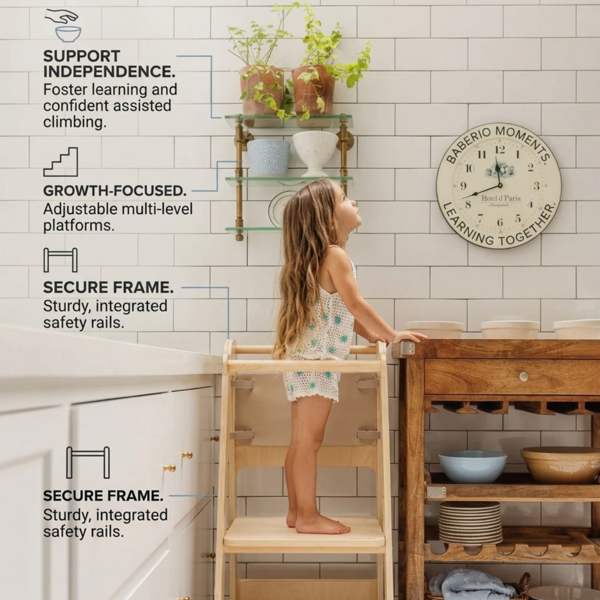 Baberio StepNest Foldable Toddler Tower