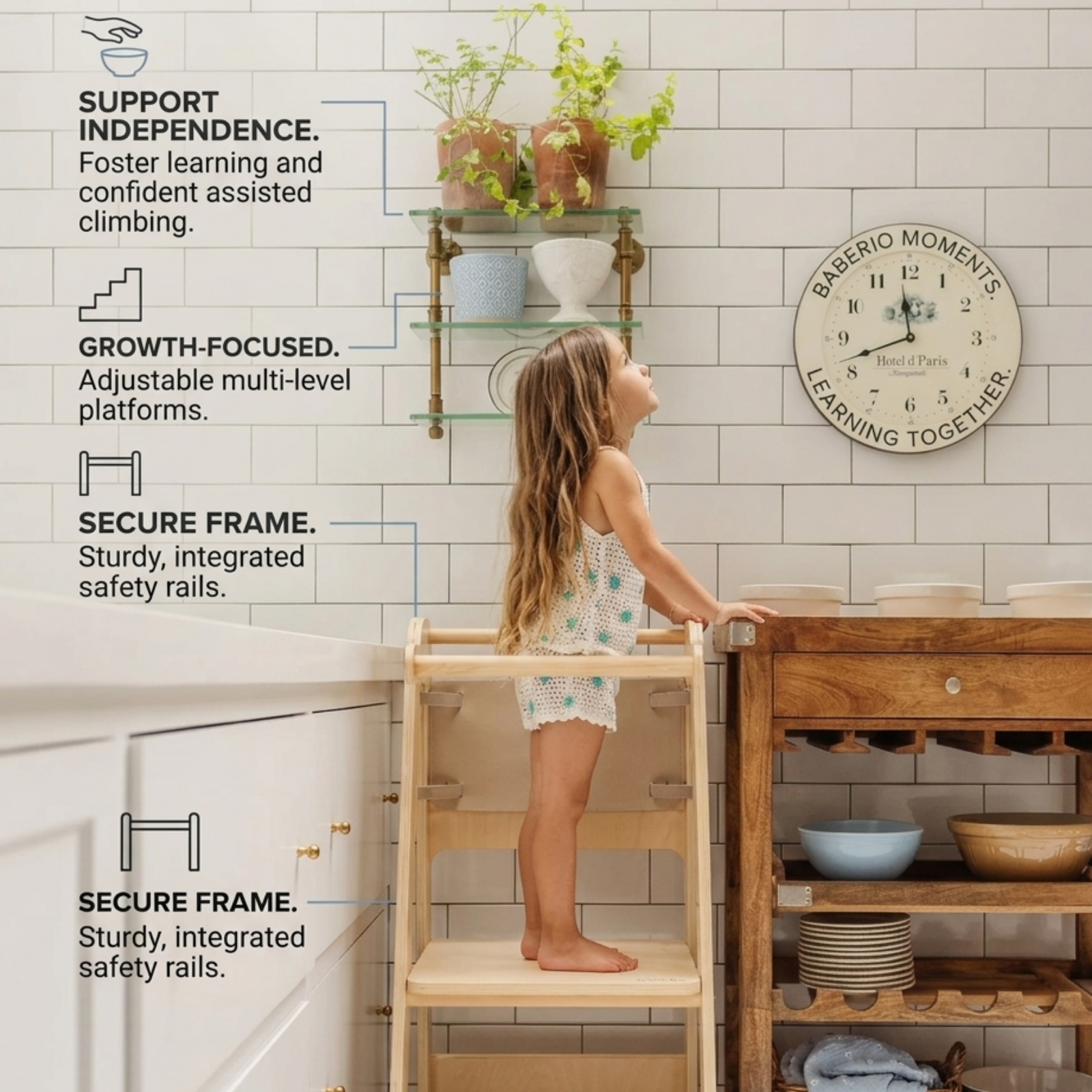 Baberio StepNest Foldable Toddler Tower