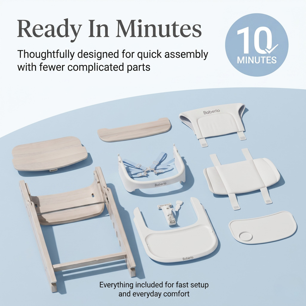 Baberio GrowNest Adjustable Baby High Chair