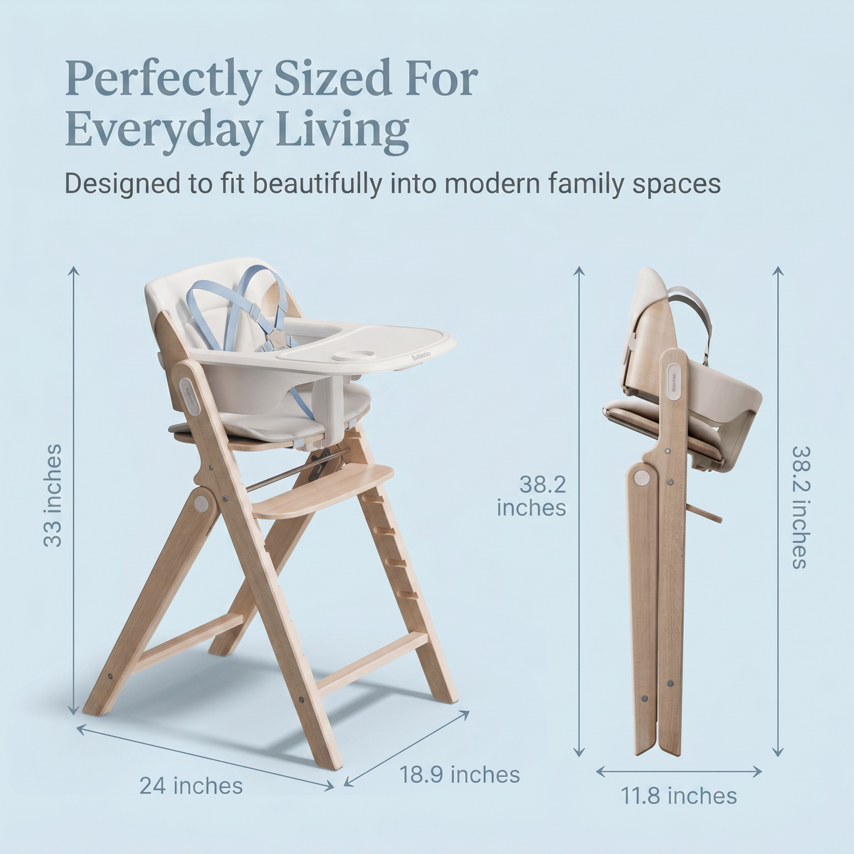 Baberio GrowNest Adjustable Baby High Chair