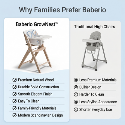 Baberio GrowNest Adjustable Baby High Chair