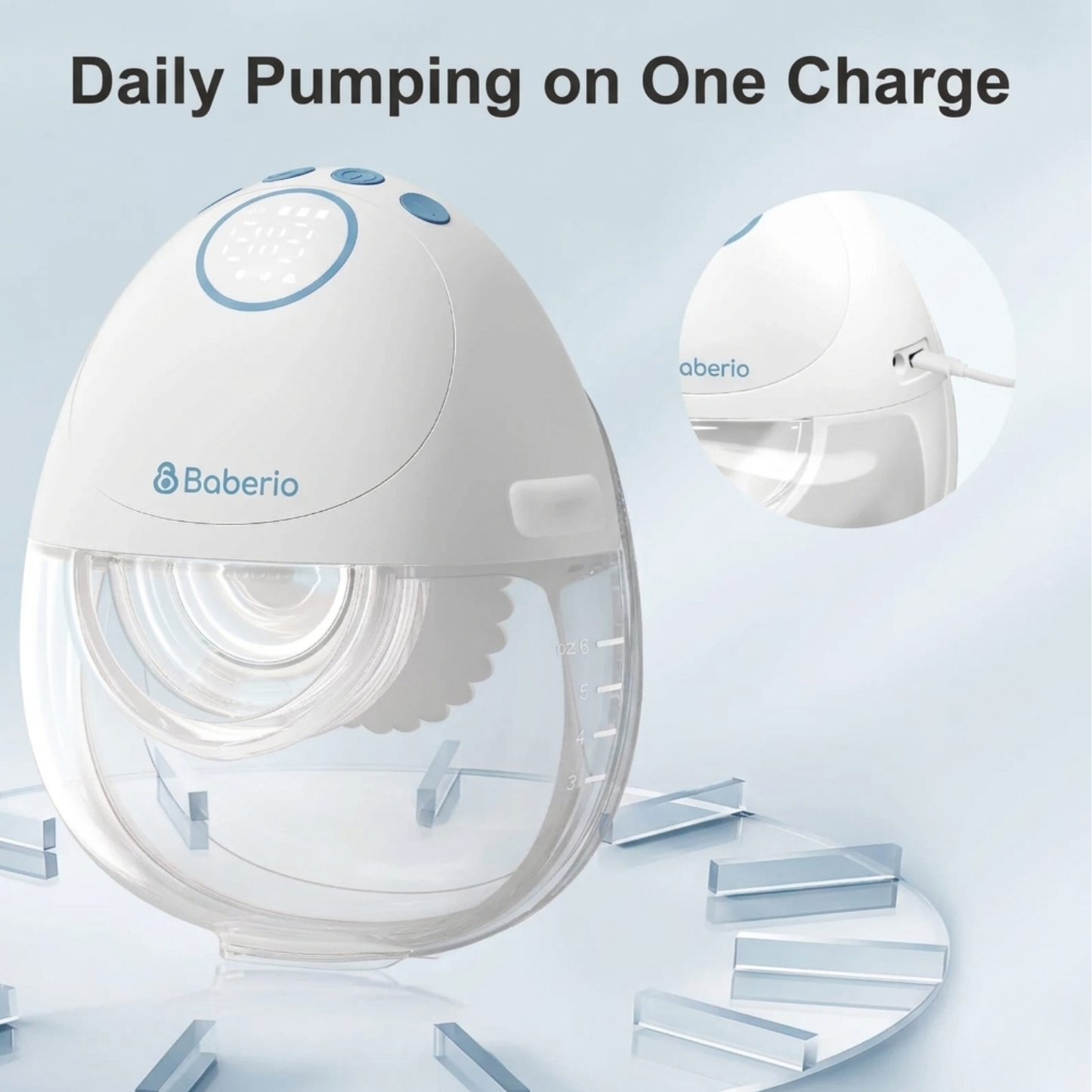 Baberio Air Plus Ultra-discreet Wearable Breast Pump