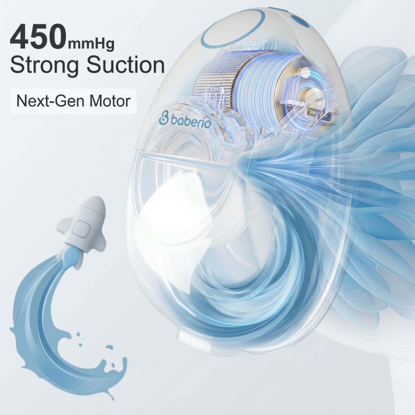 Baberio Air Plus Ultra-discreet Wearable Breast Pump
