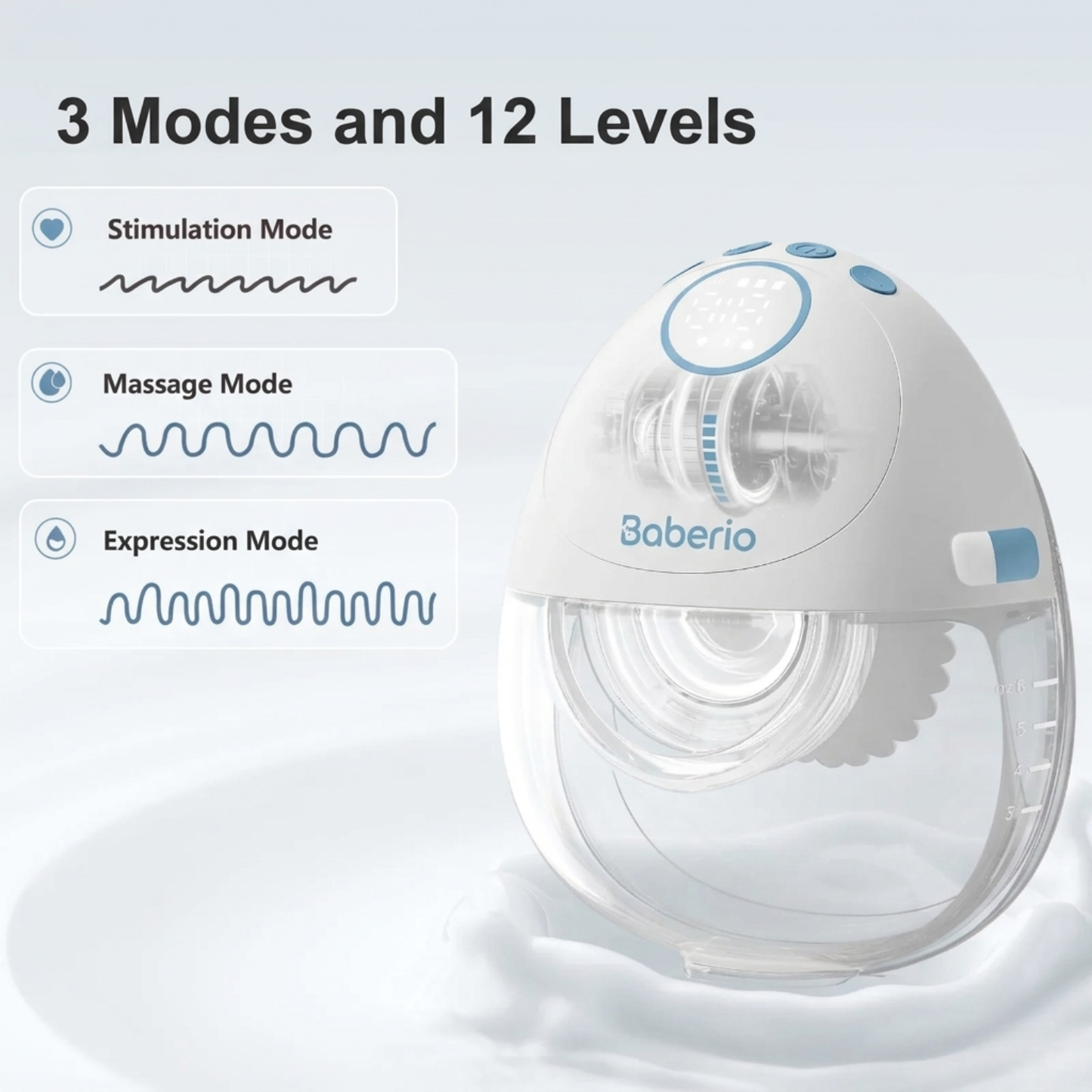 Baberio Air Plus Ultra-discreet Wearable Breast Pump